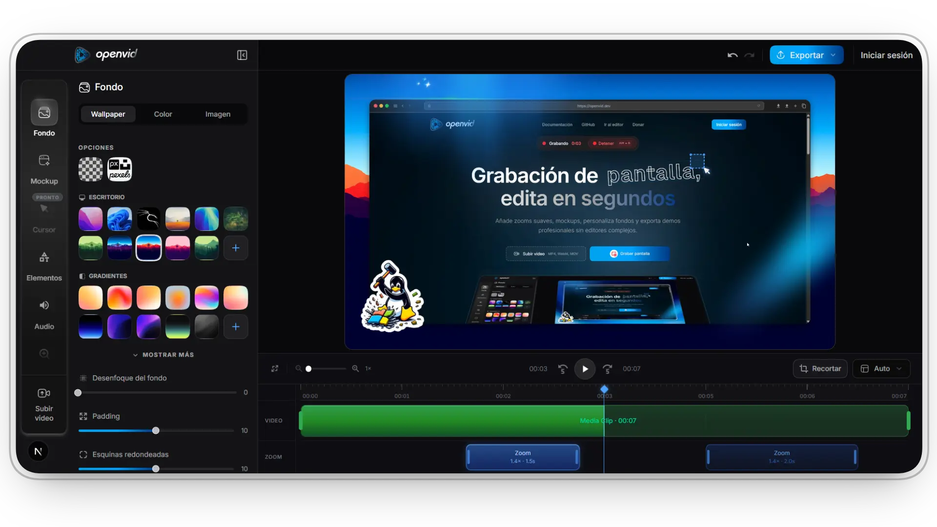 openvid Editor Preview